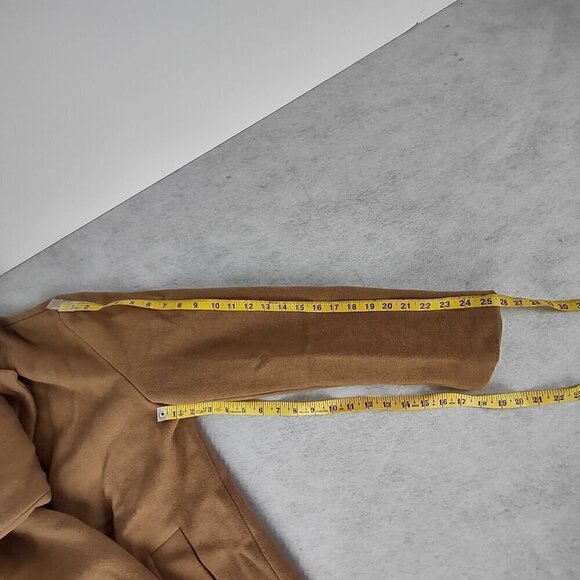 Urban Outfitters Men's Wool Blend Brown 3 Button 2 Pocket Trench Coat Size Large - Picture 12 of 15